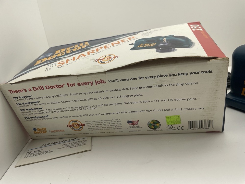 Drill Doctor The Drill Bit Sharpener - 250 Handyman