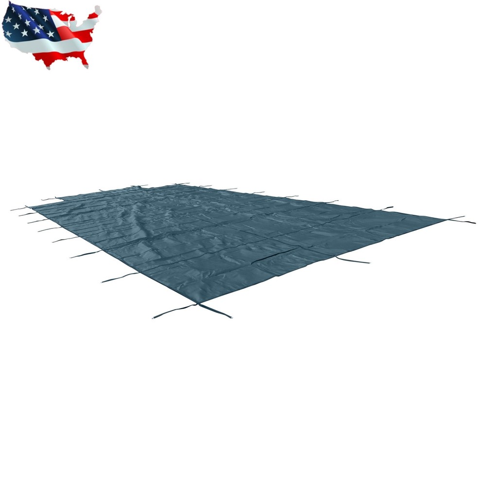 Rectangular 22×42FT In-Ground Swimming Winter Pool Cover With 4×8FT Center Step