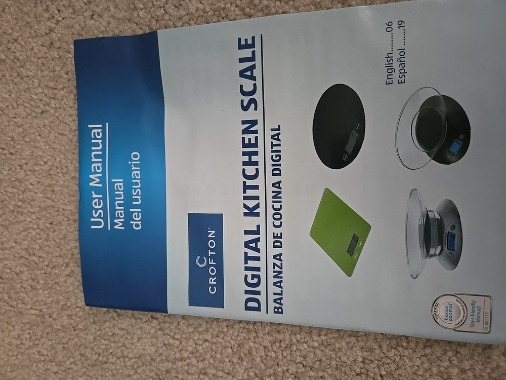 Crofton Digital Kitchen Scale - Green 11 Lbs Capacity