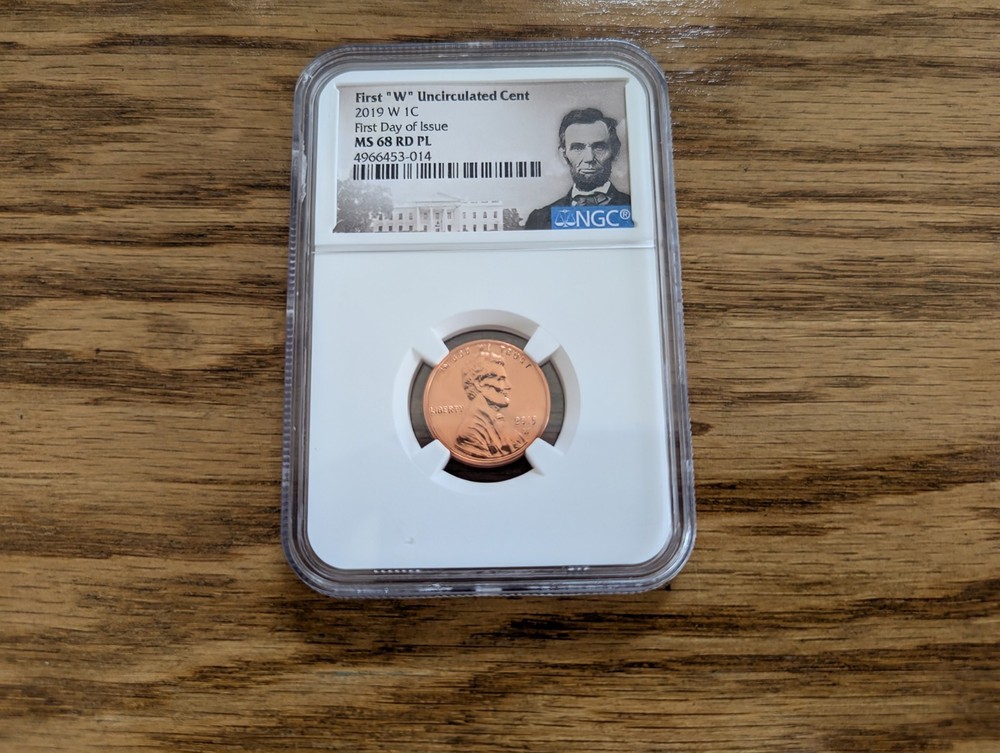 2019 W Lincoln Shield Cent uncirculated FDOI MS 68 PL