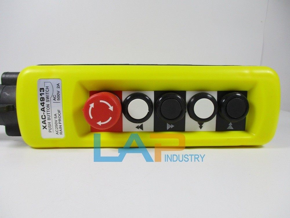 1PCS New XAC-4913 Pendant Control Stations Crane 4 Pushbutton Switch