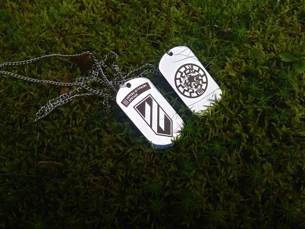 Russo Ukrainian War Dog Tag ID Ukraine Army Field Gear 3 rd Assault Brigade