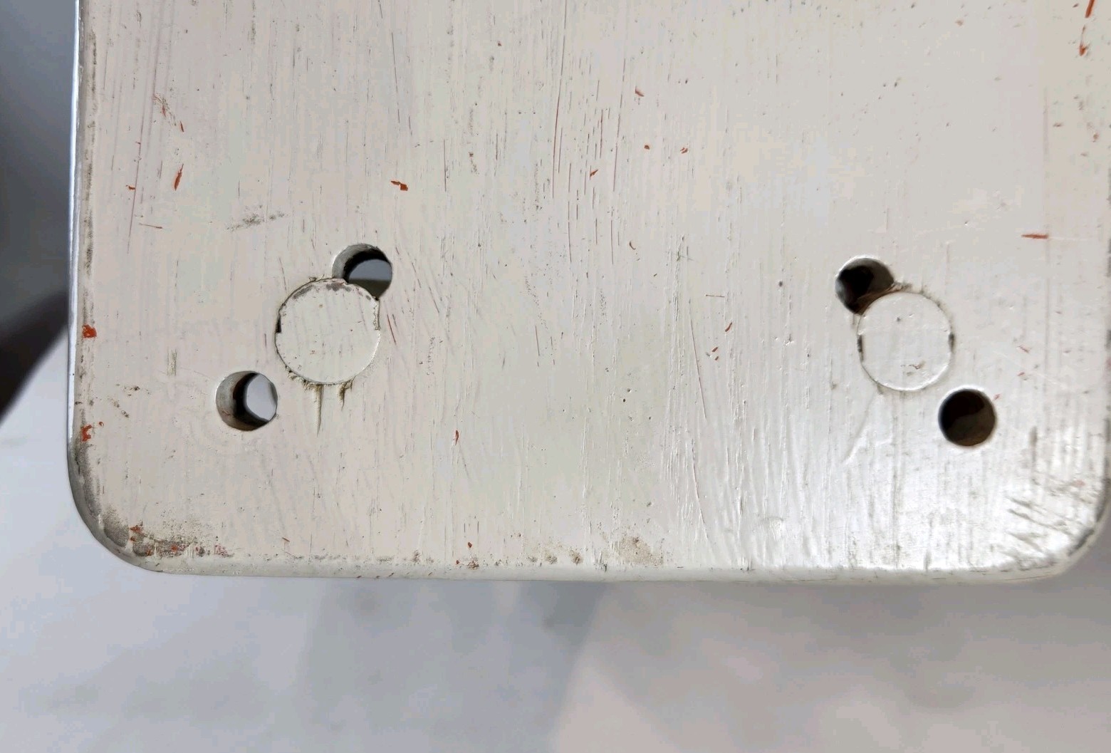 Rustic Chippy White Distressed Painted Wooden Tall Stool Seat Euro Farmhouse