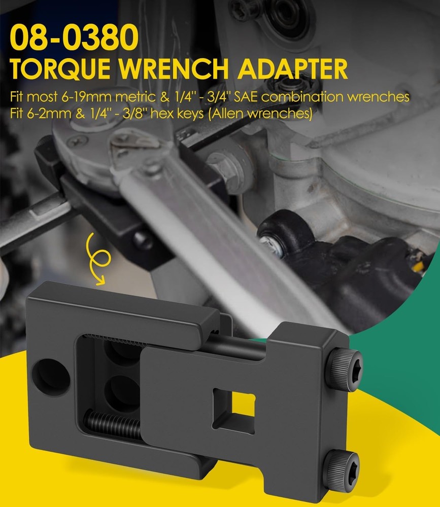 for Motion Pro Adjustable Torque Wrench Adapter 08-0380