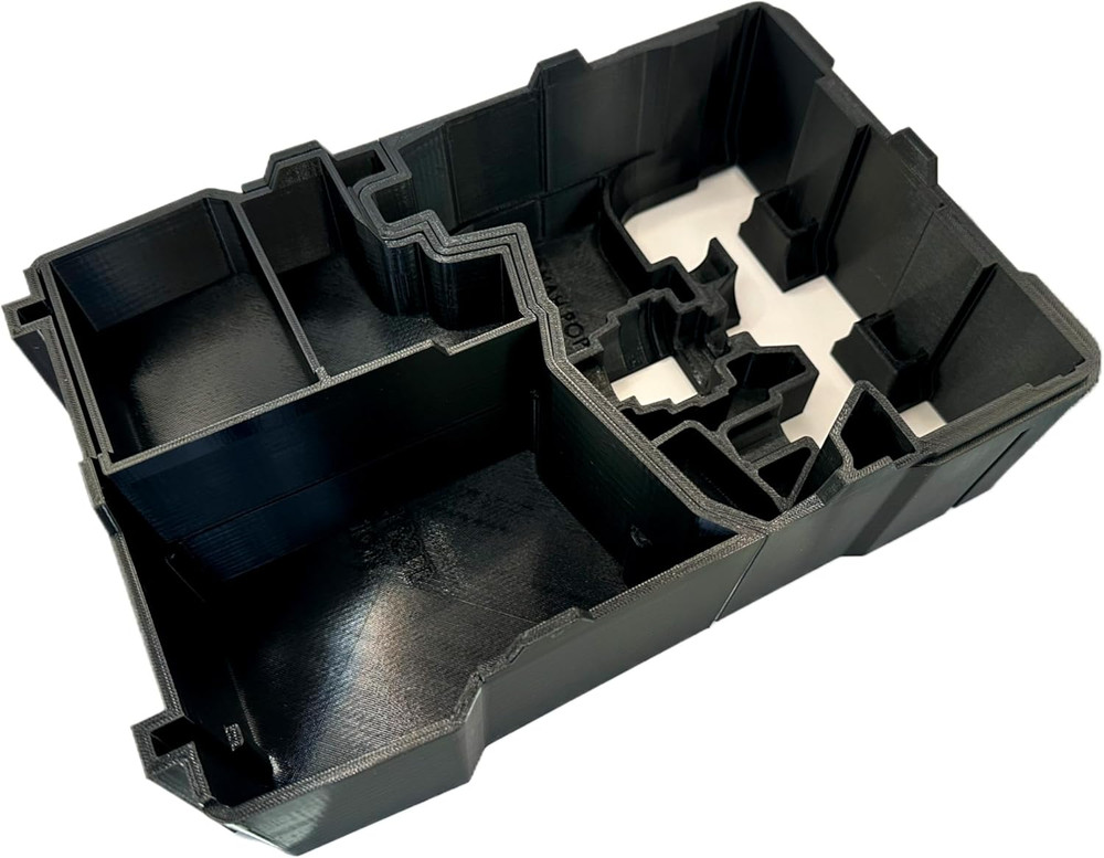 M12 Driver Organizer Insert V2 - 3D Printed Black Packout Accessory