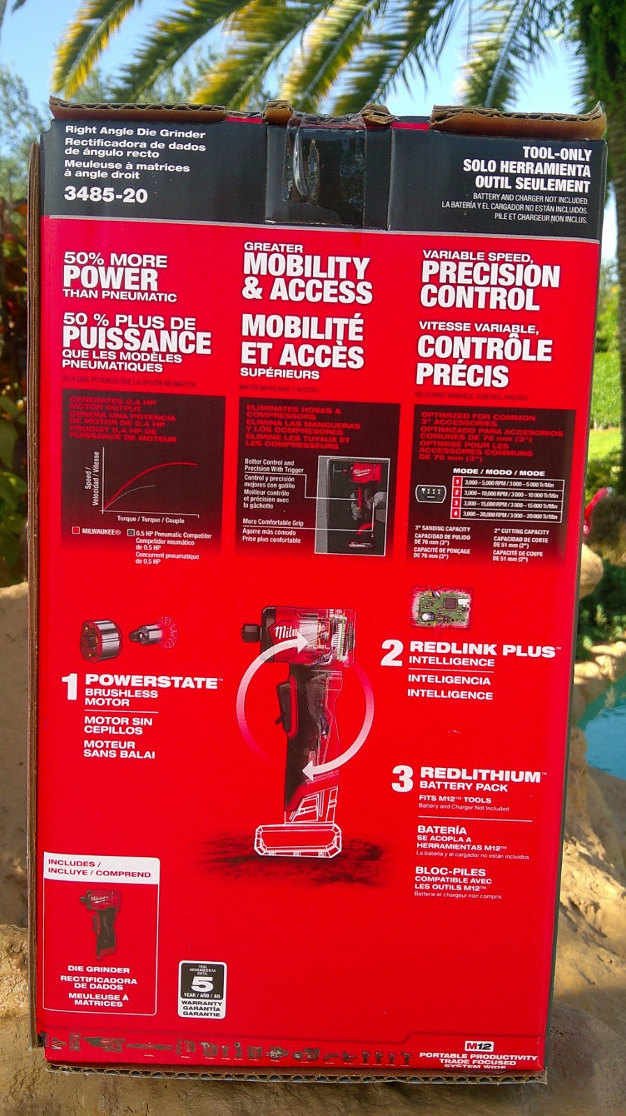 Milwaukee 3485-20 M12 FUEL 1/4" Right Angle Die Grinder (Bare Tool) NEW ✅