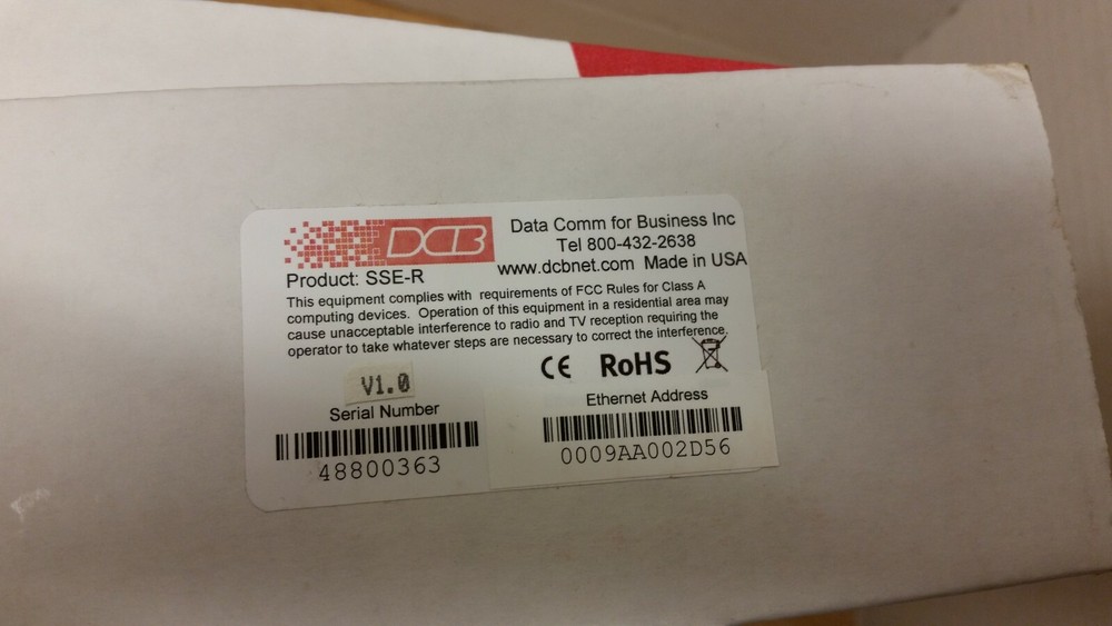 SSE-R Serial Data Encrypter DCB New in Box