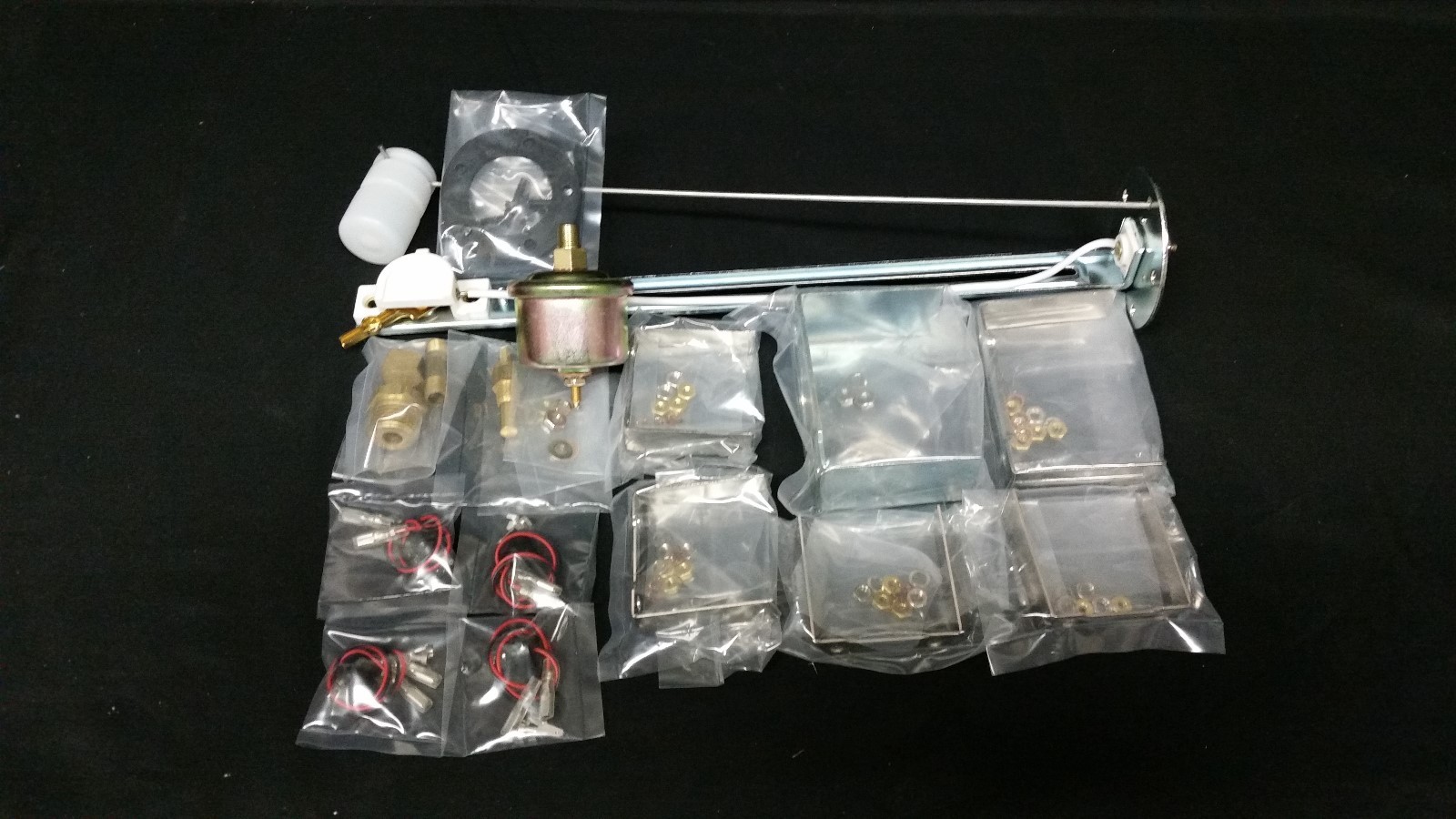 6 Gauge Set Hot Rod Street Rod Universal Dash Mechanical Speedometer Gold  