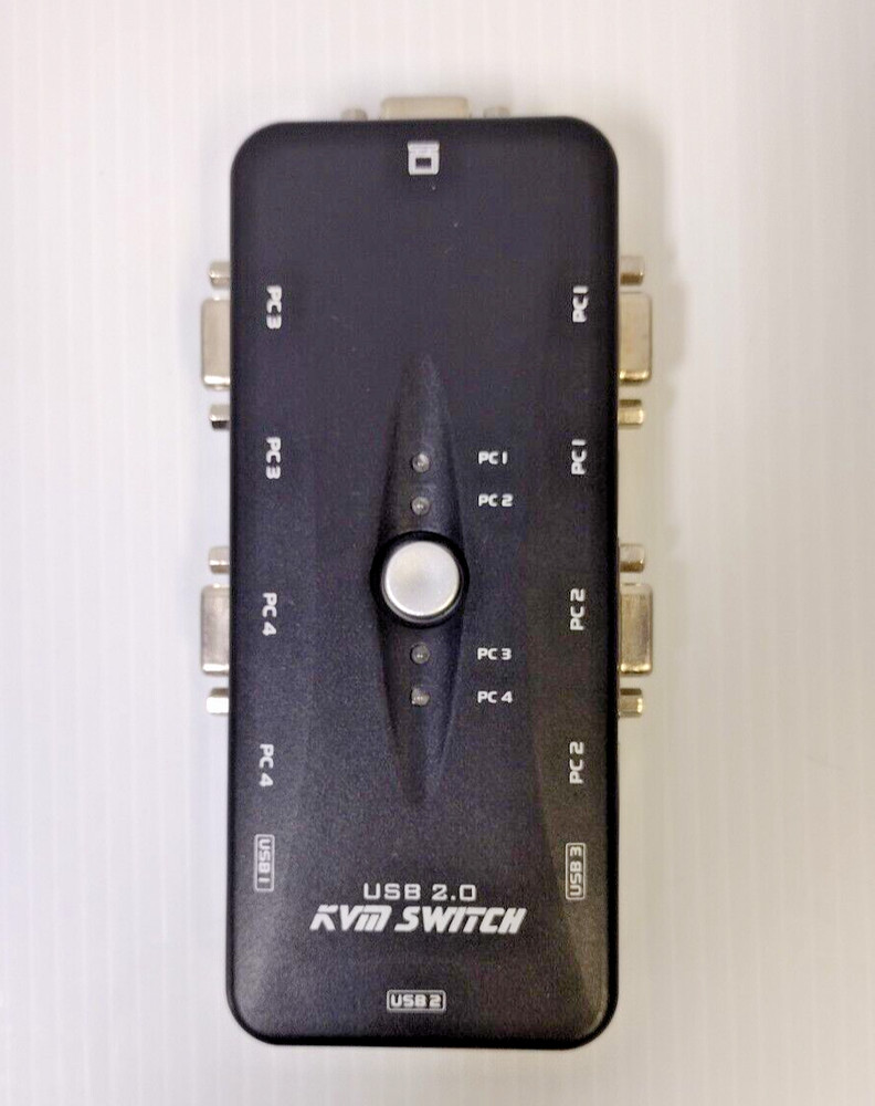 USB KVM SWITCH 4-Port 2.0 USB, NO CABLES