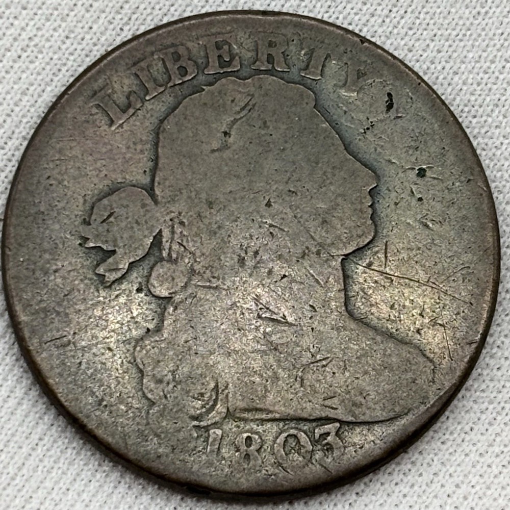 1803 Draped Bust Cent Small Date Small Fraction #0078
