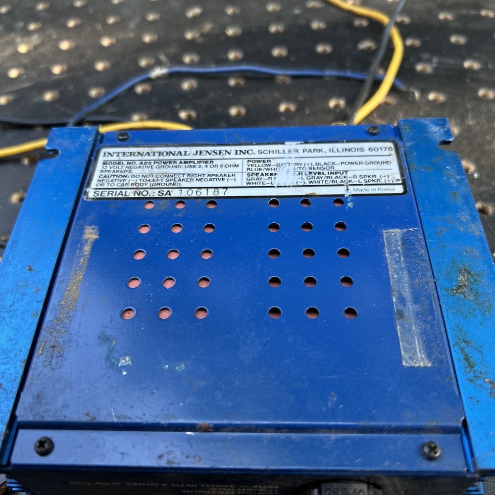 JENSEN 40W X 2 MAX IC POWER STEREO AMPLIFIER, A82 Untested