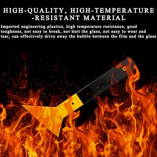 Window Tint Squeegee, Triangle Tinting Squeegee with Non-Slip Long Handle,