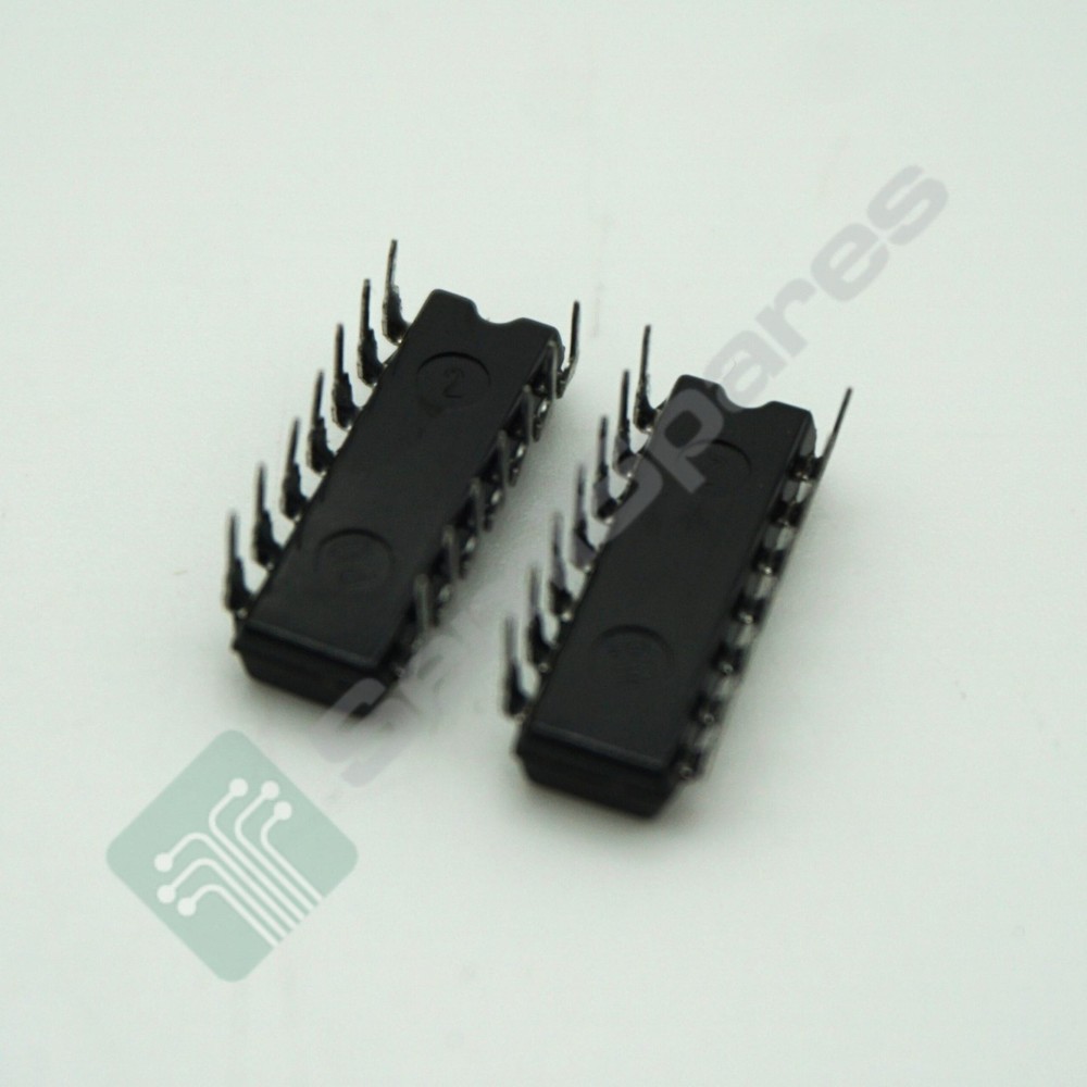 2 pcs. HITACHI HD74LS125AP 3 STATE QUAD BUS BUFFER GATE