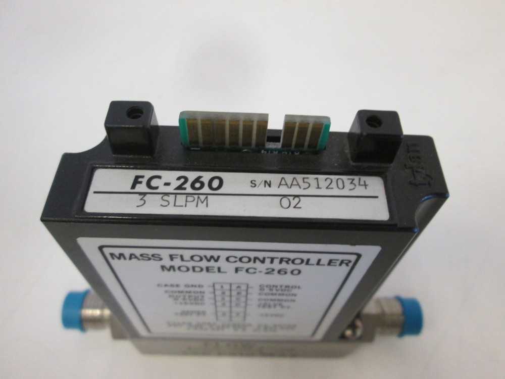 Tylan, FC-260, Mass Flow Controller, O2, 3 SLPM, Used