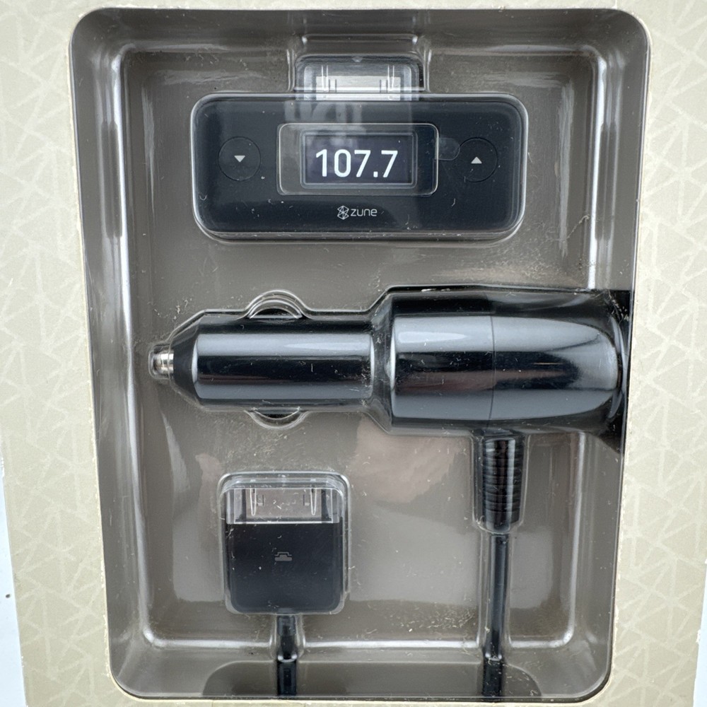 Microsoft Zune Car Pack FM transmitter - Brand New Factory Sealed
