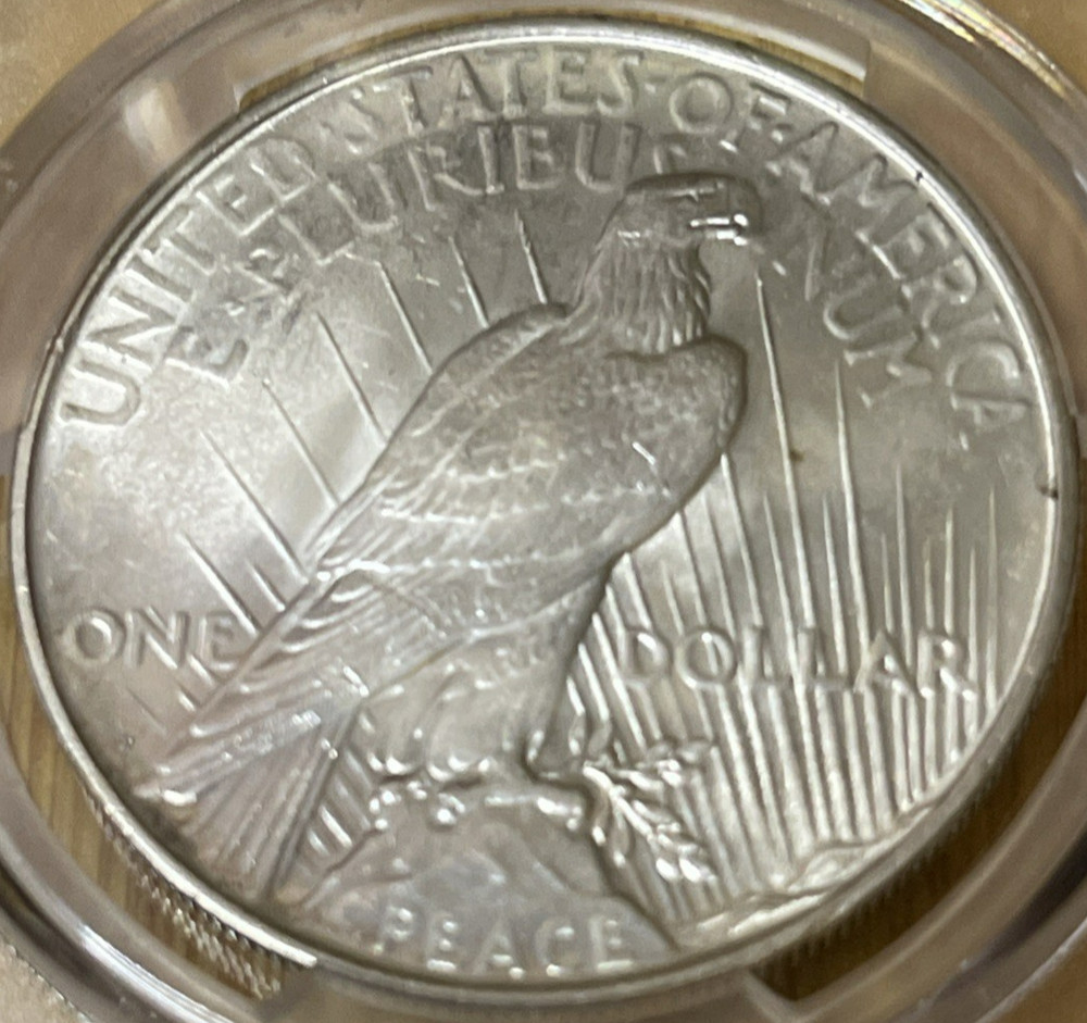 1927-D Peace Silver Dollar PCGS MS62