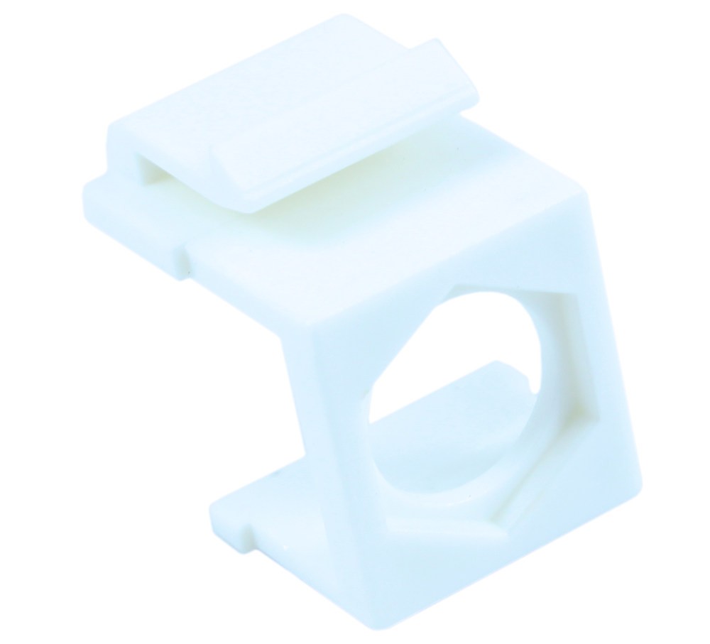 Wallplate: Keystone Jack - Hexagon Hole Insert White EACH