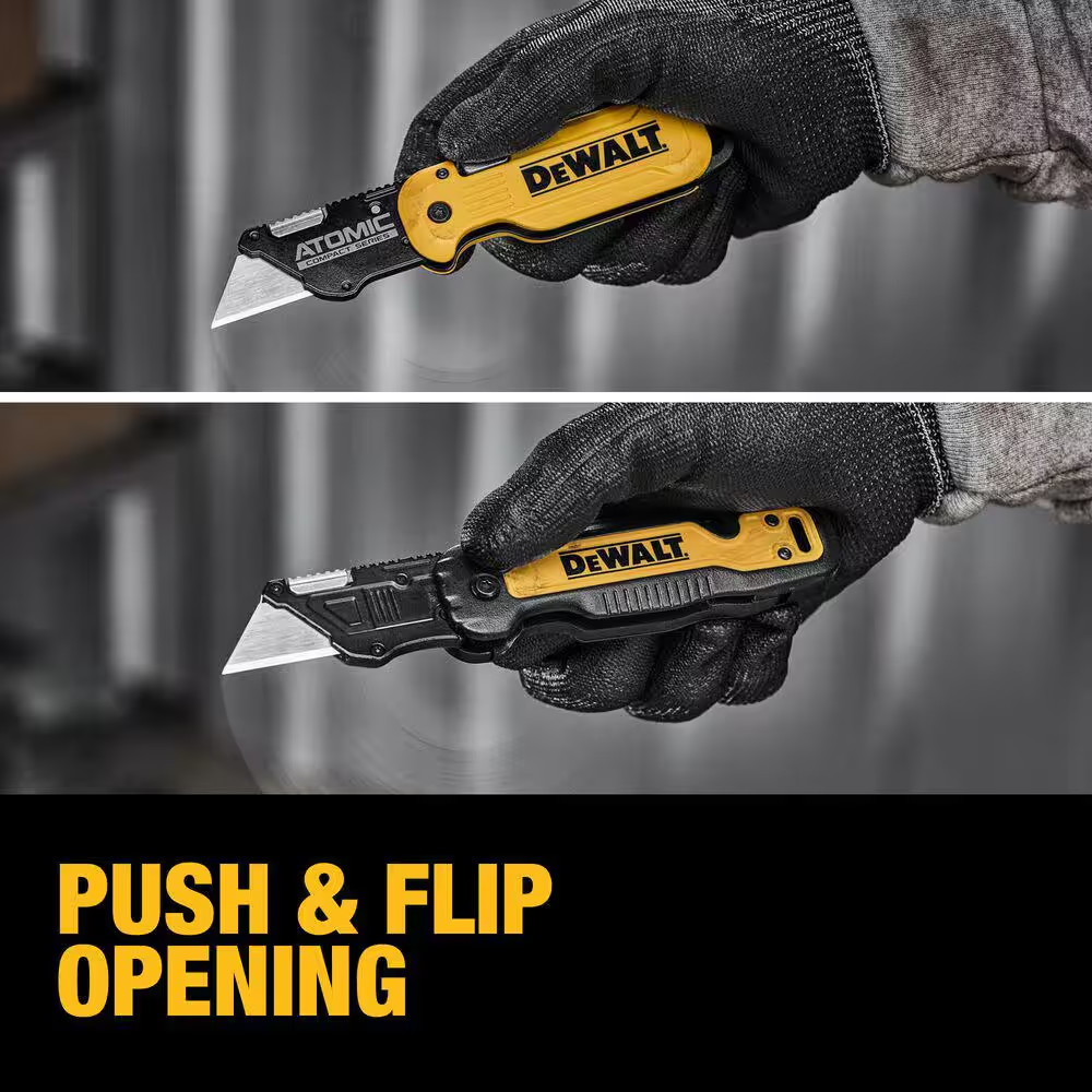 Atomic and Push and Flip Folding Utility Knives (2-Pack)