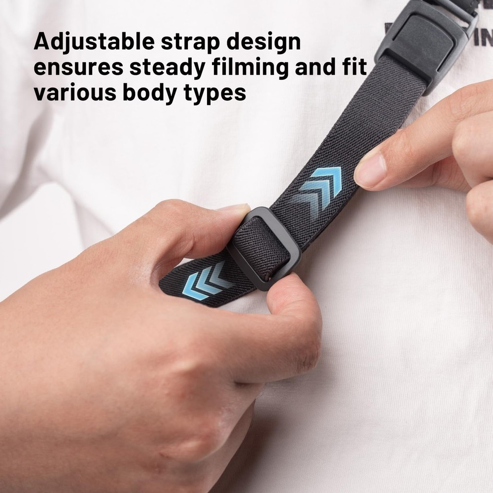 PGYTECH CapLock POV Action Camera Neck Mount, Quick Release & Black