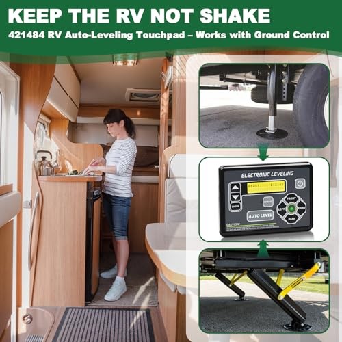 421484 RV Leveling System RV Control Panel with Automatic Level Adjustment