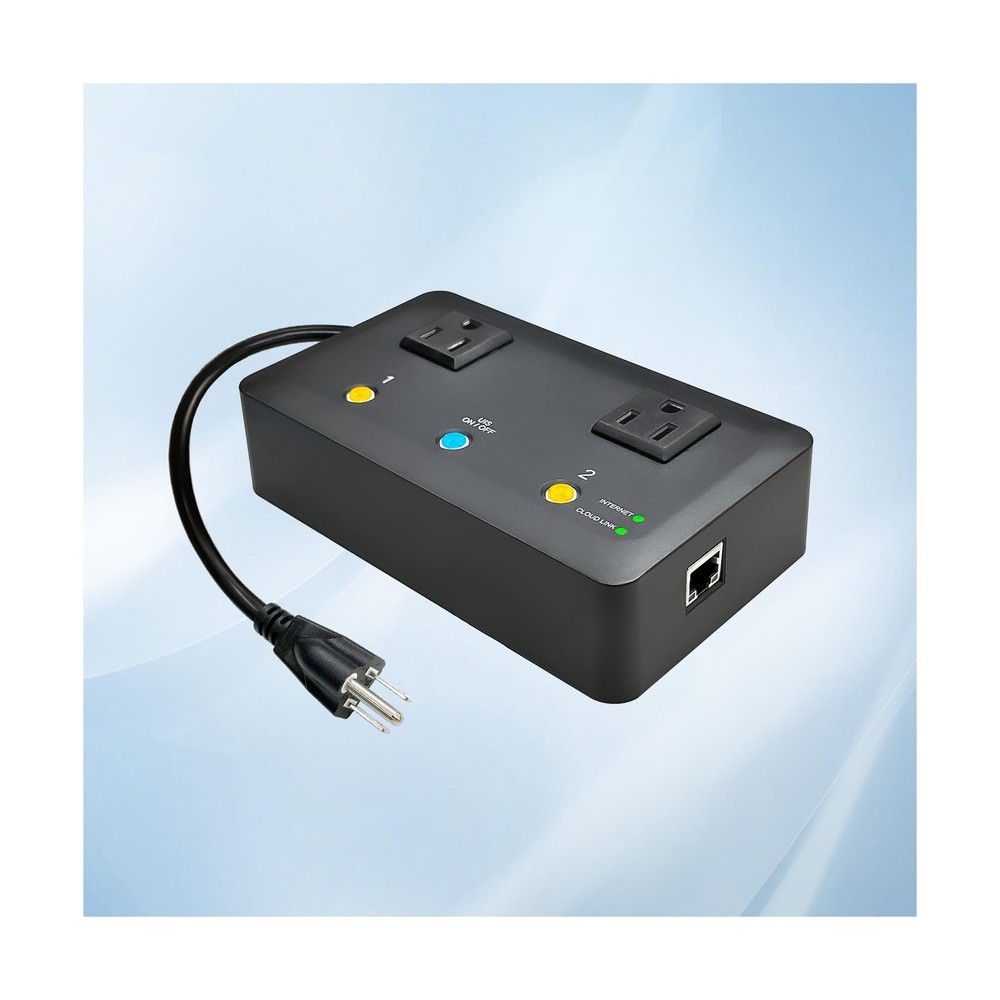 MSNswitch2 IP Enabled Remote Power, Ping Auto Reboot, Dual Outlets, 10A Fuse,...