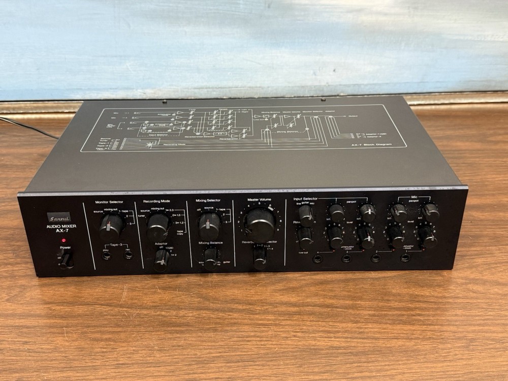 Sansui AX-7 Mixer Audio Switcher - USED - WORKING- NEEDS CLEAN UP
