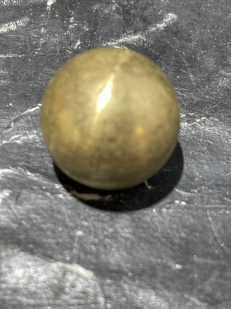 1” SOLID BRASS UNFINISHED BALL WITH A 1/8-27 IPS THREAD ( 3/8” DIAMETER HOLE )