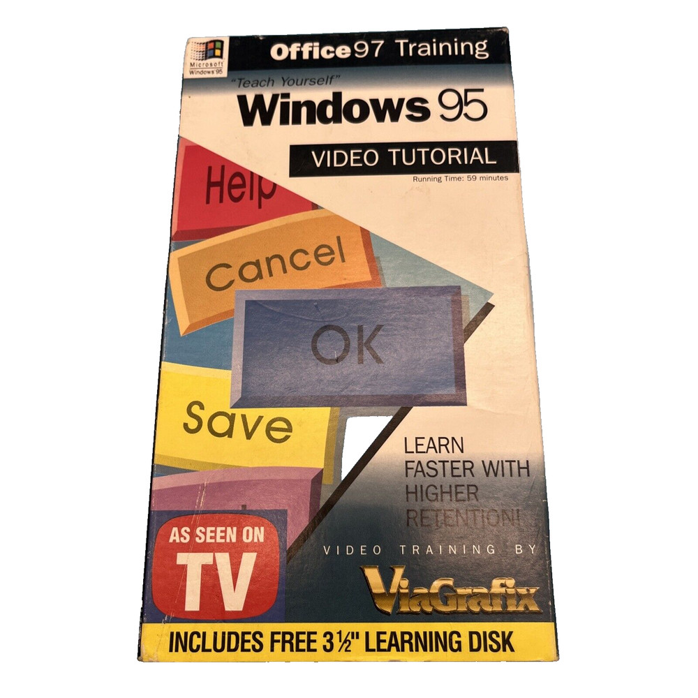 Vhs Office 97 Training Windows 95 Video Tutorial