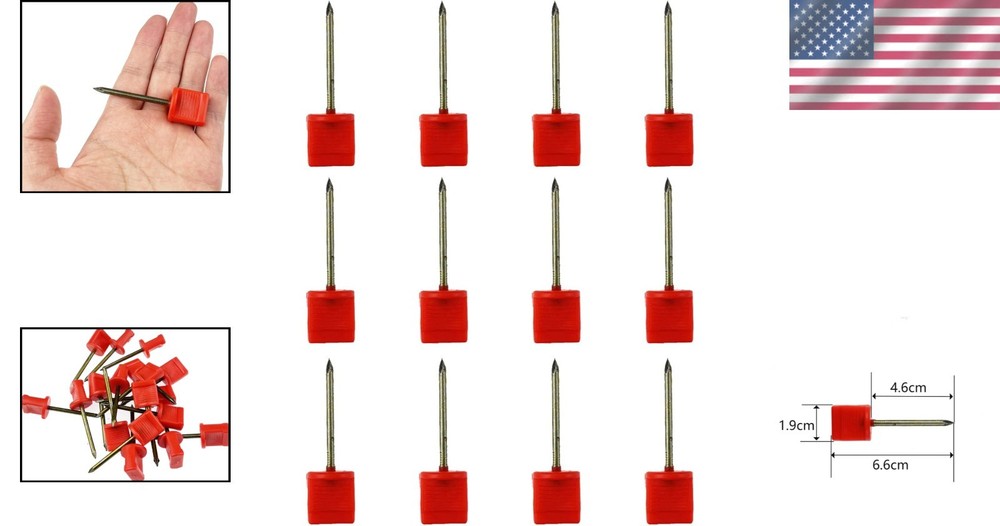 Sturdy Archery Target Pins - 6.6cm Durable Clips for Reliable Performance