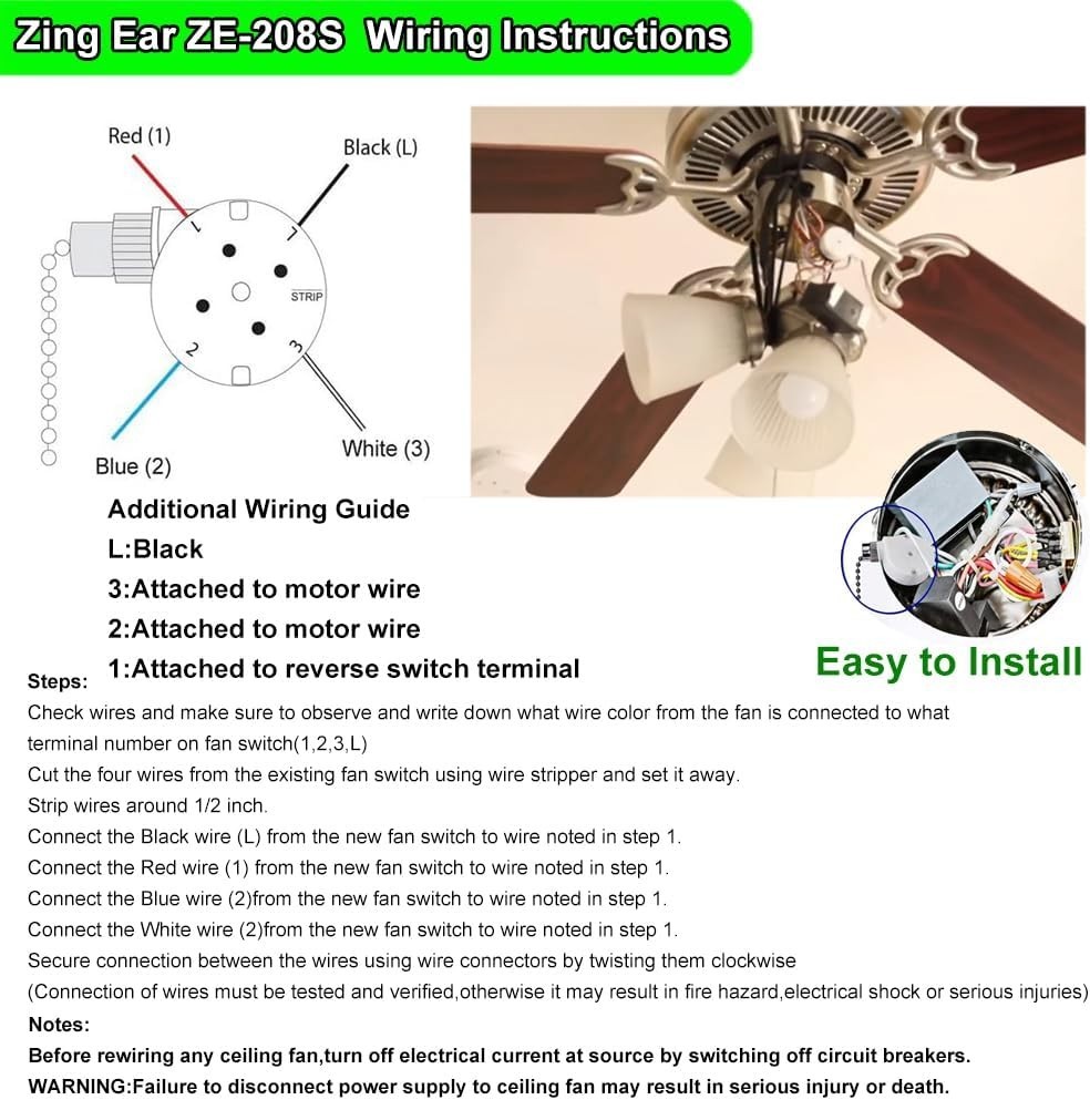 Hunter, Hampton Bay Compatible Ceiling Fan Switch: E89885, 3 Speed Bronze Design