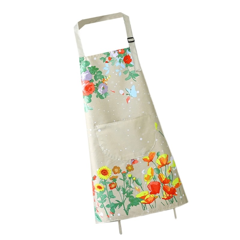Kitchen Apron Functional Waterproof Breathable Apron Resistant to Splashes