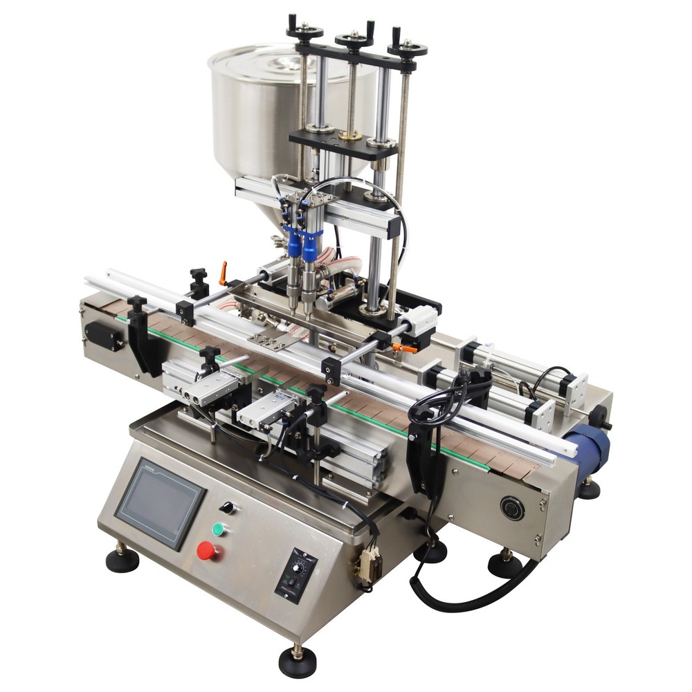 10-100ml Desktop Automatic Double Head Paste Filling Machine W/Control Display