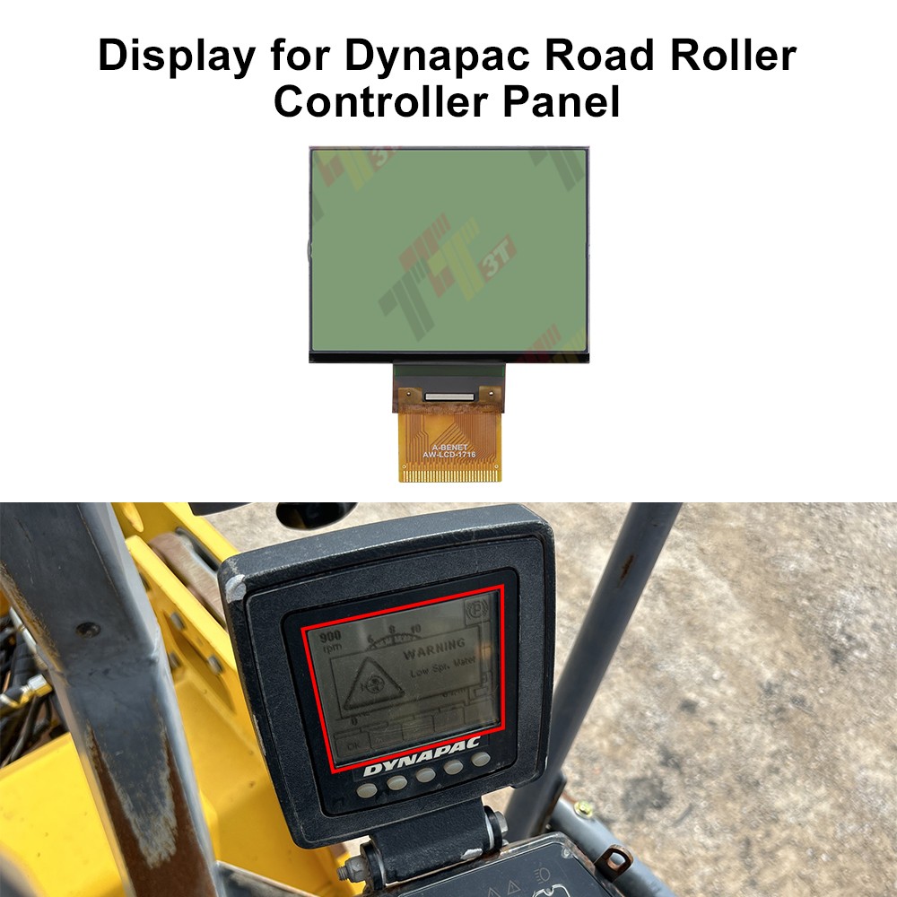 Display for Dynapac Road Roller Controller Panel