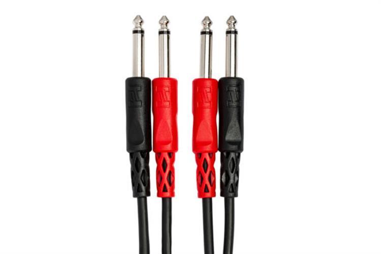 Hosa CPP-201 Stereo Interconnect Cable, Dual 1/4" TS to Same, - 1M