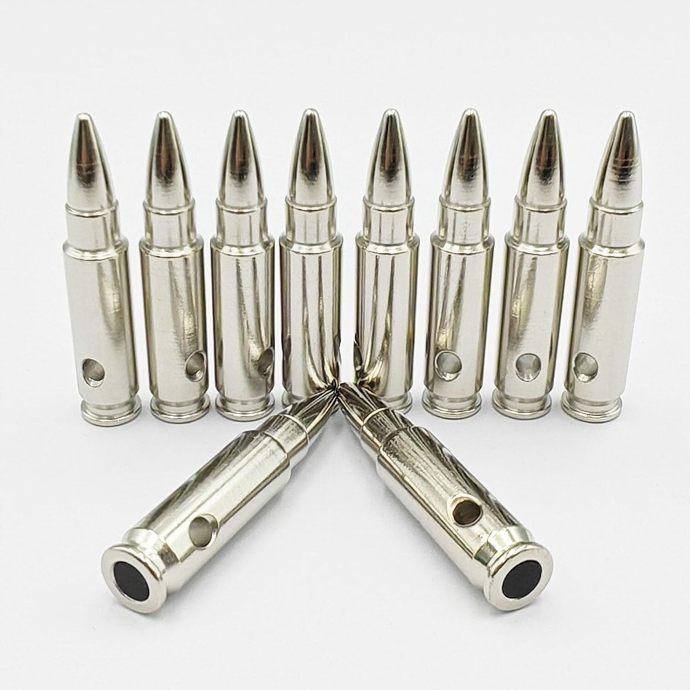10-Pack Steel Training Rounds with Replaceable Pads - Ideal for Dry Fire Drills