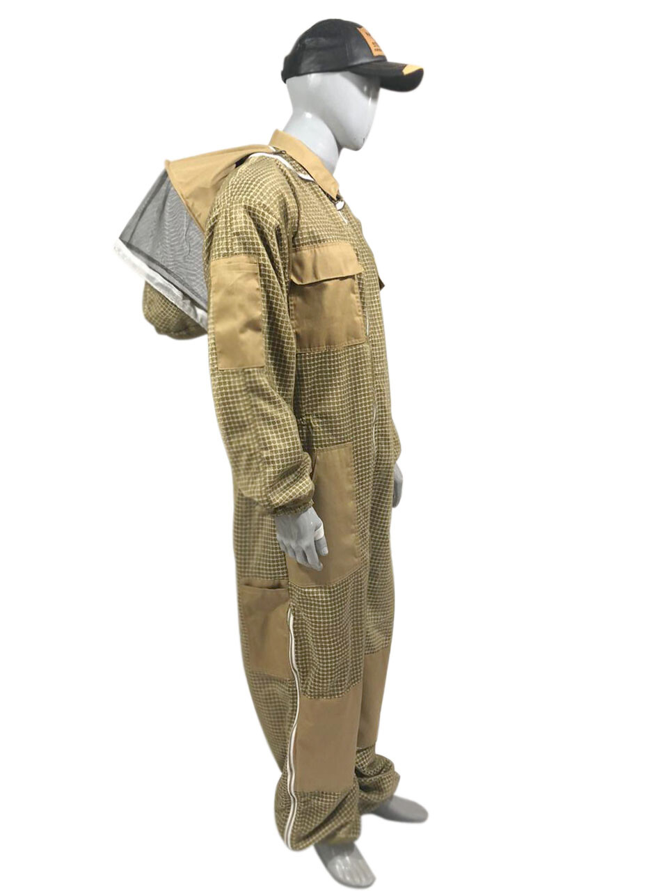 3 Layer Ventilated Suit round and fencing veil bee suit beekeeper round veil