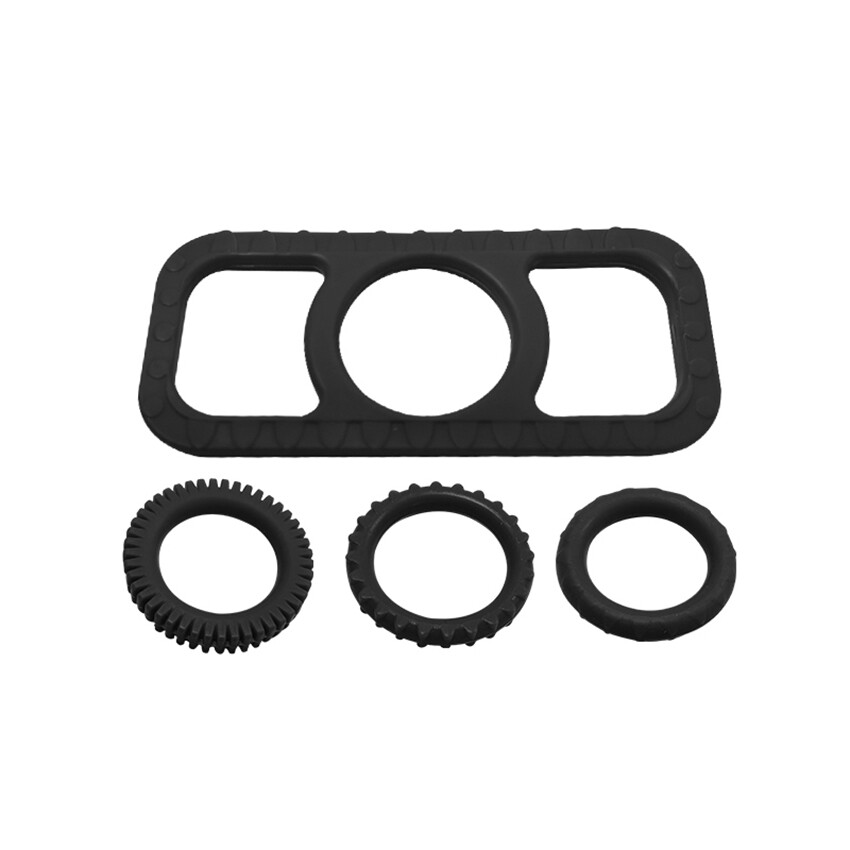 4X Penis Extender Enlarger Sleeve Ring for Reusable Condom Delay Ejaculation Men