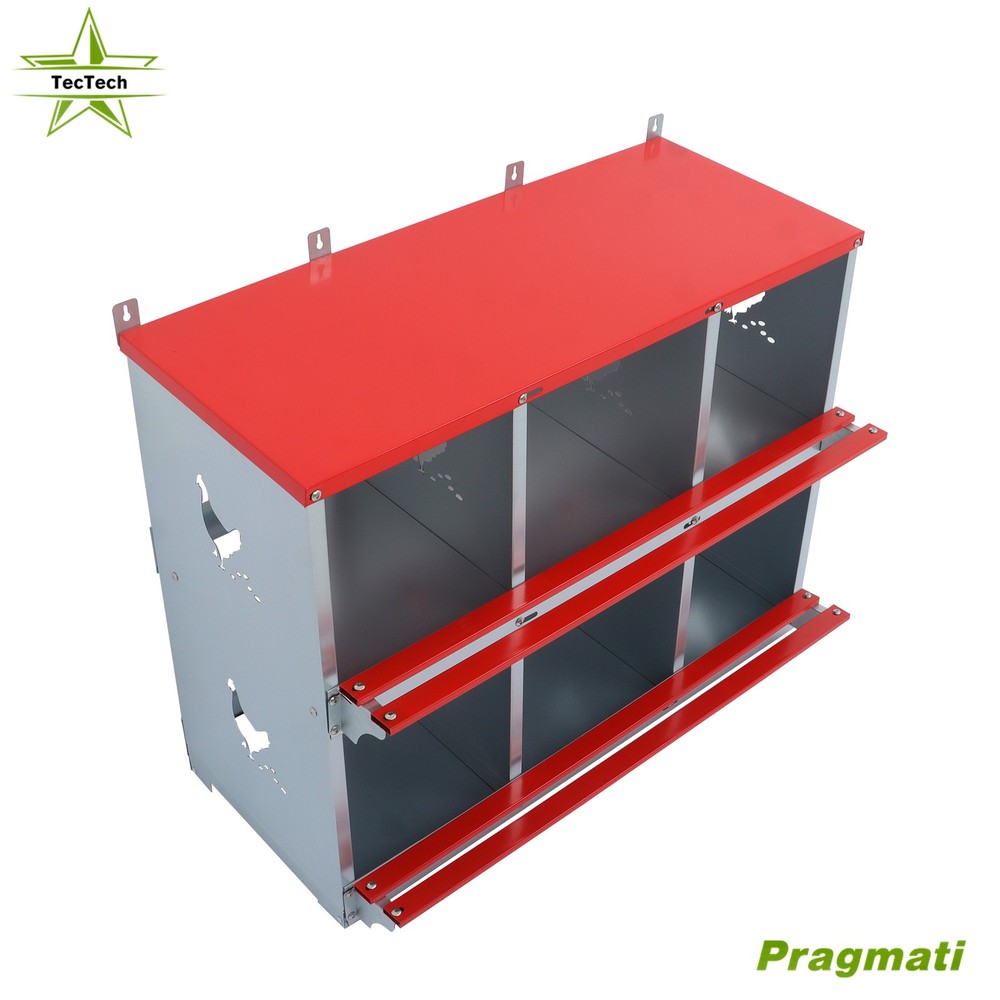 Nesting Box Durable Materials Chicken Laying Boxes 6 Compartment Nesting Boxes