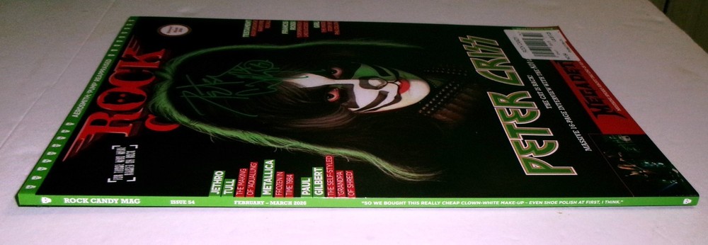 Peter Criss SIGNED Rock Candy Magazine JSA CERT Feb/Mar Issue