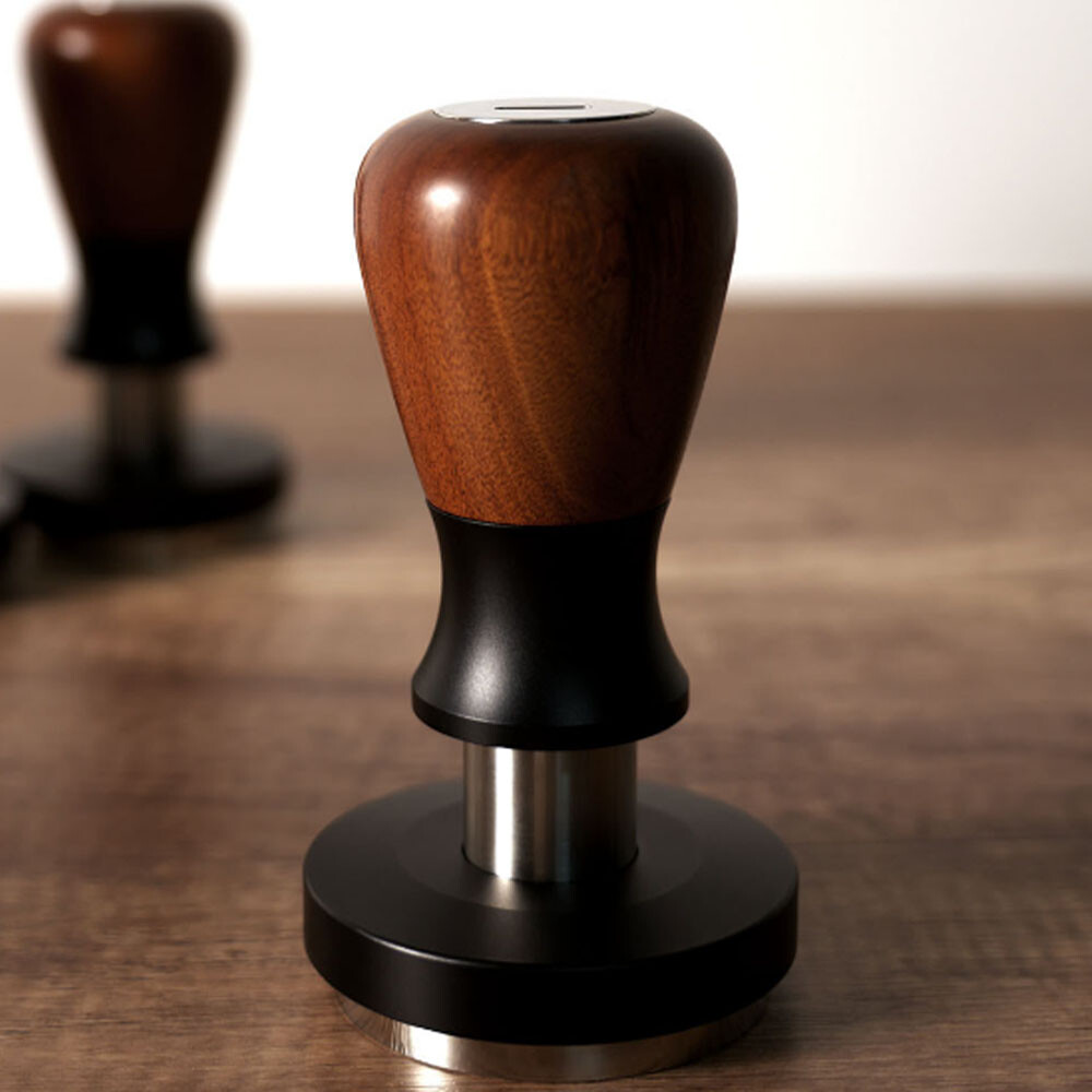 Coffee Press Double Spring Solid Wood Elastic Powder Hammer Elastic Coffee Press