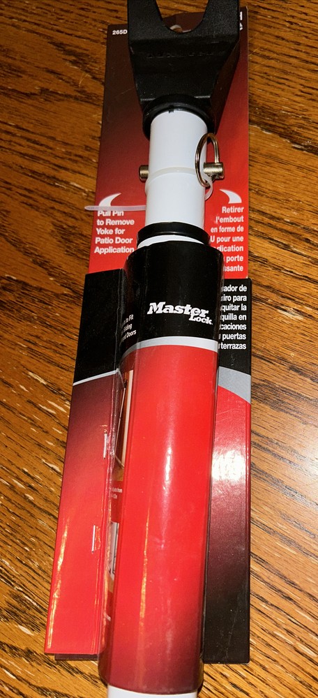 Master Lock Dual Function Adjustable Door Security Bar, #265D.