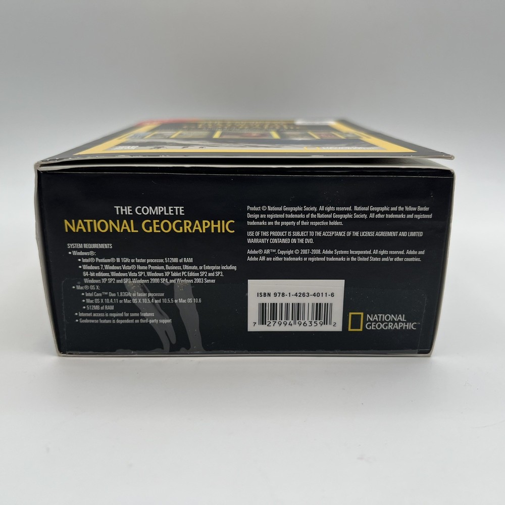 The Complete National Geographic DVD Rom Win Mac Software Every Issue 1888-2008