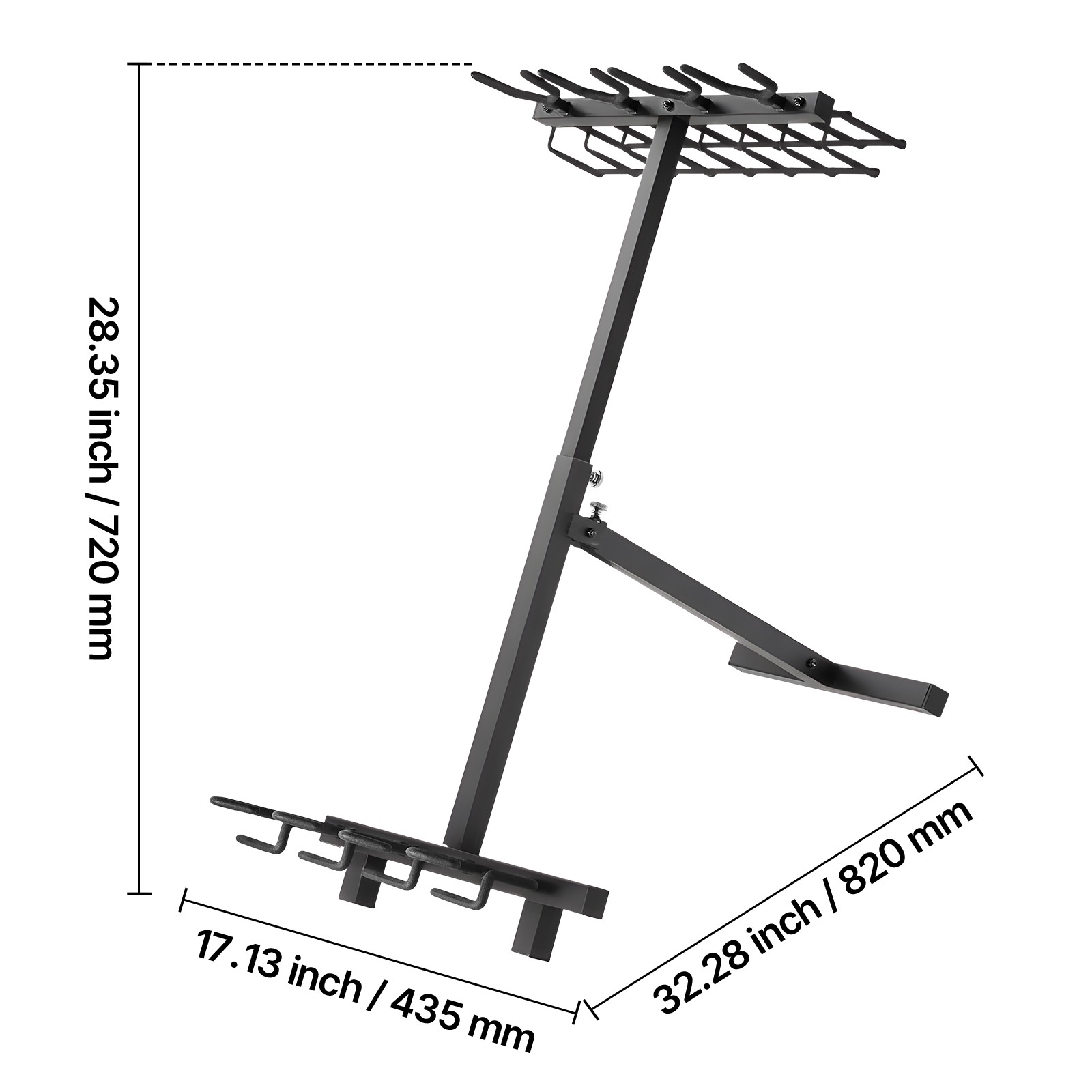 Uimoso Portable Folding Gun Rack Stand for 7 Handguns and 4 Rifles