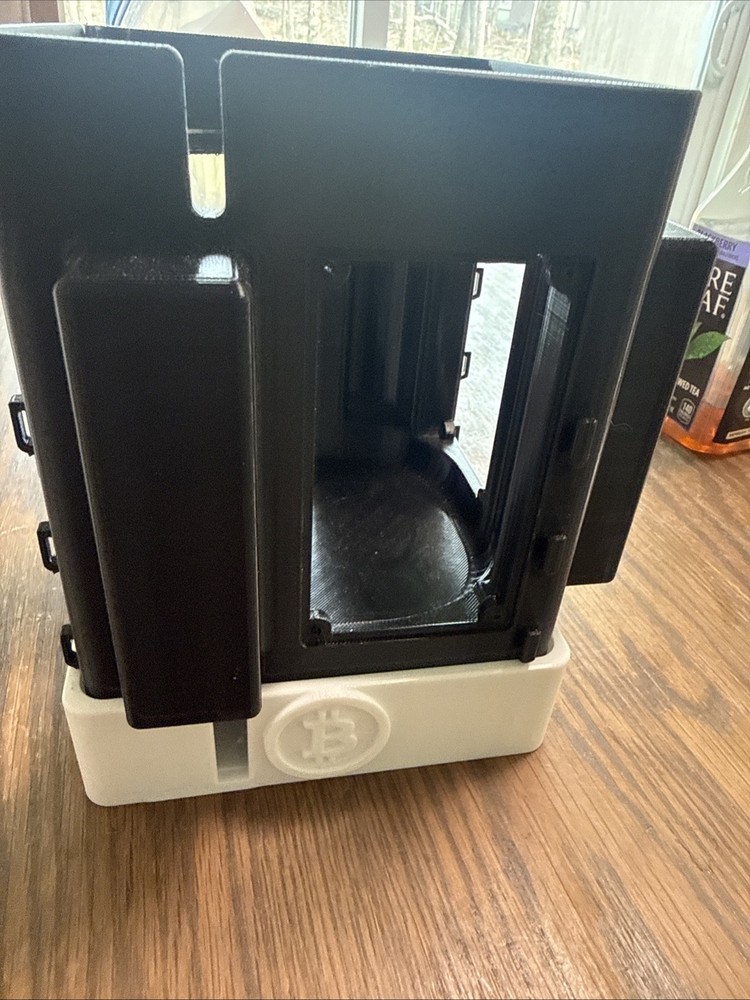 Black 4-Bitaxe Gamma Cooling Tower - Great for Overclocking (CASE WITH STAND)