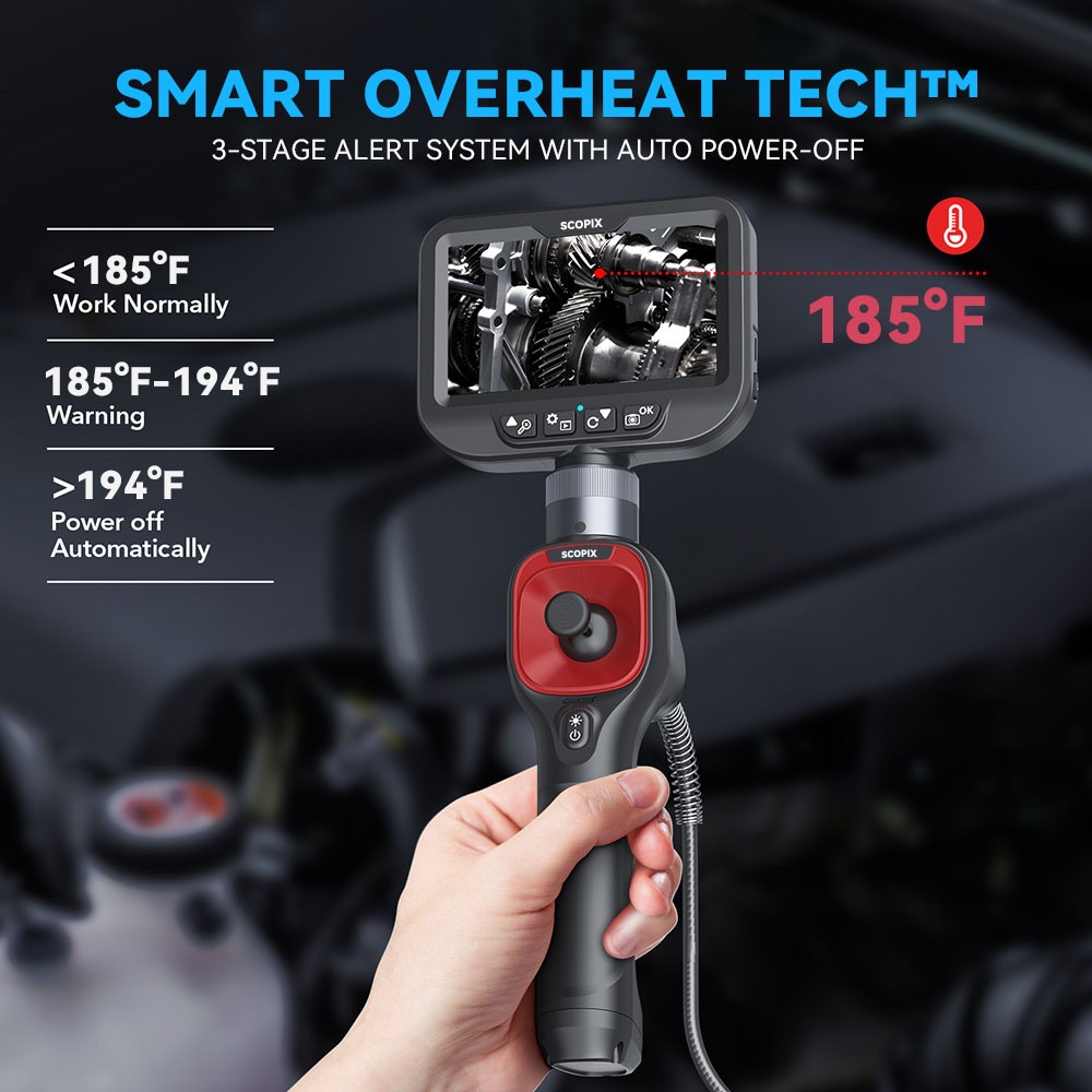 SALE! 4-Way 720° Articulating Borescope Industrial Endoscope Inspection Camera