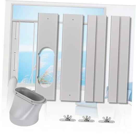 Portable Air conditioner Window Kit, Adjustable AC Window Kit-5.9"