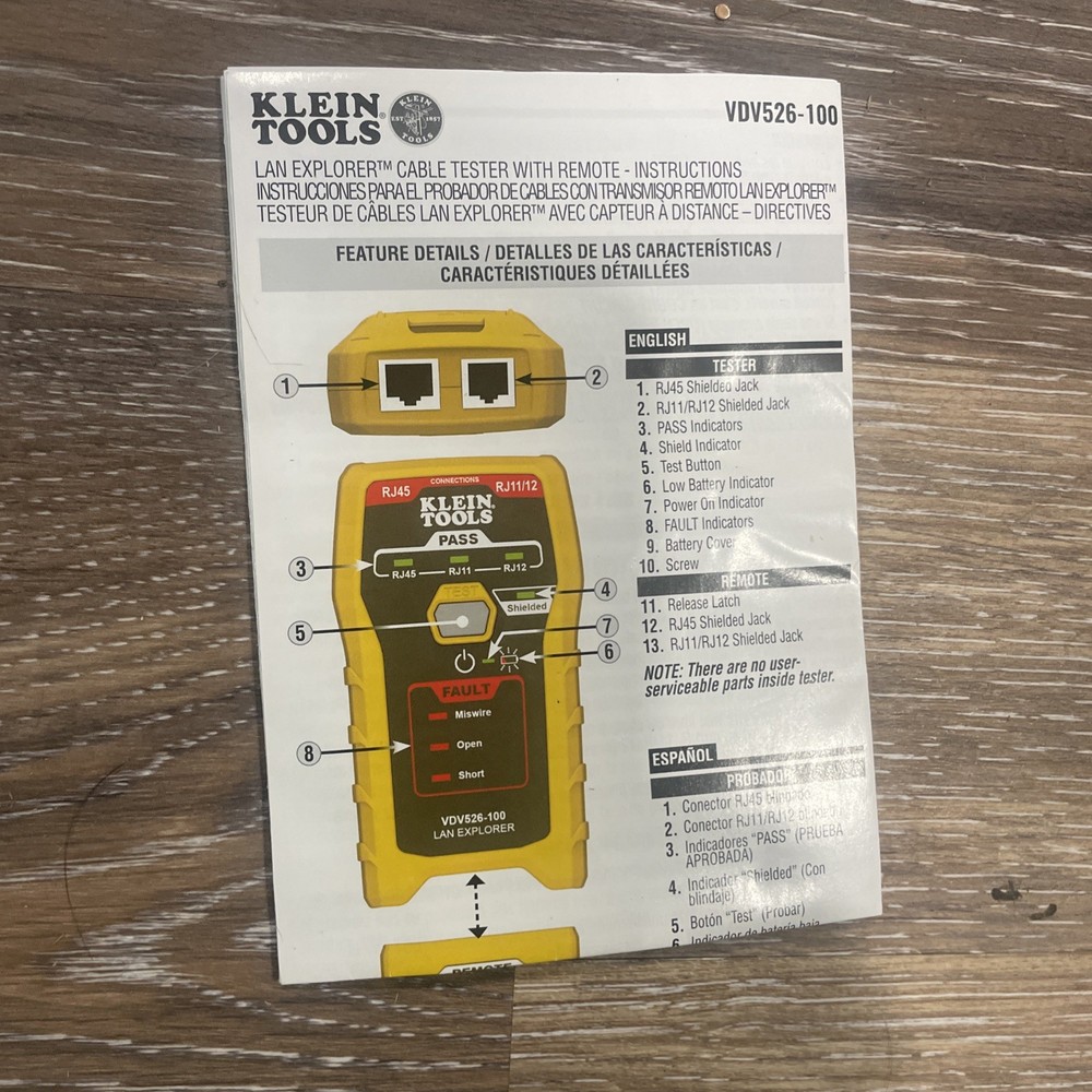 Klien Tools Ethernet RJ45 And Tester.