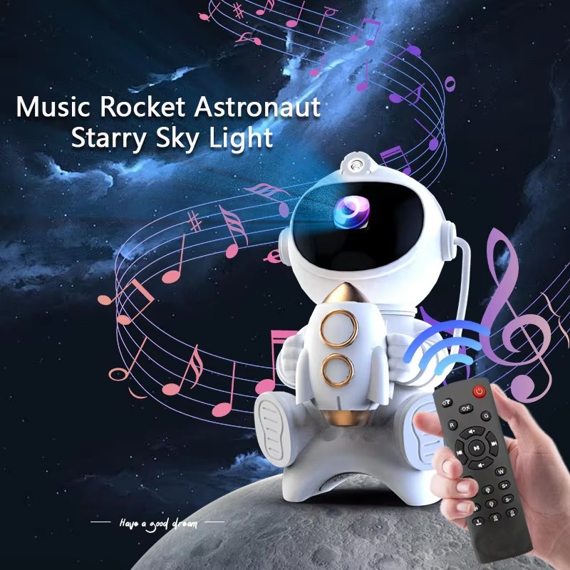 Astronaut Galaxy Projector Star Night Light Remote Timer 360°Adjustable Bedroom