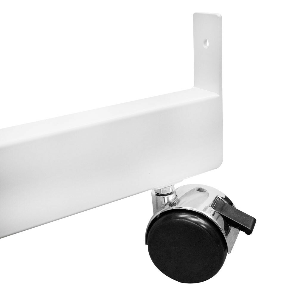 WHITE 4Way Pinwheel Rolling Base Display Gridwall Grid Panel Casters Dolly 37x37