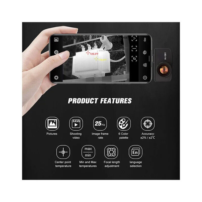 HT-301 Resolution HTI Infrared Thermal Imager Imaging Camera for Android ✦Kd